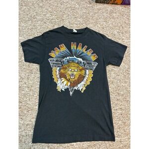 Vintage 80s 1982 VAN HALEN Live Rock Concert Tour T SHIRT Size Large